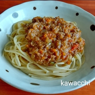 簡単♡トマト缶なしでミートソース